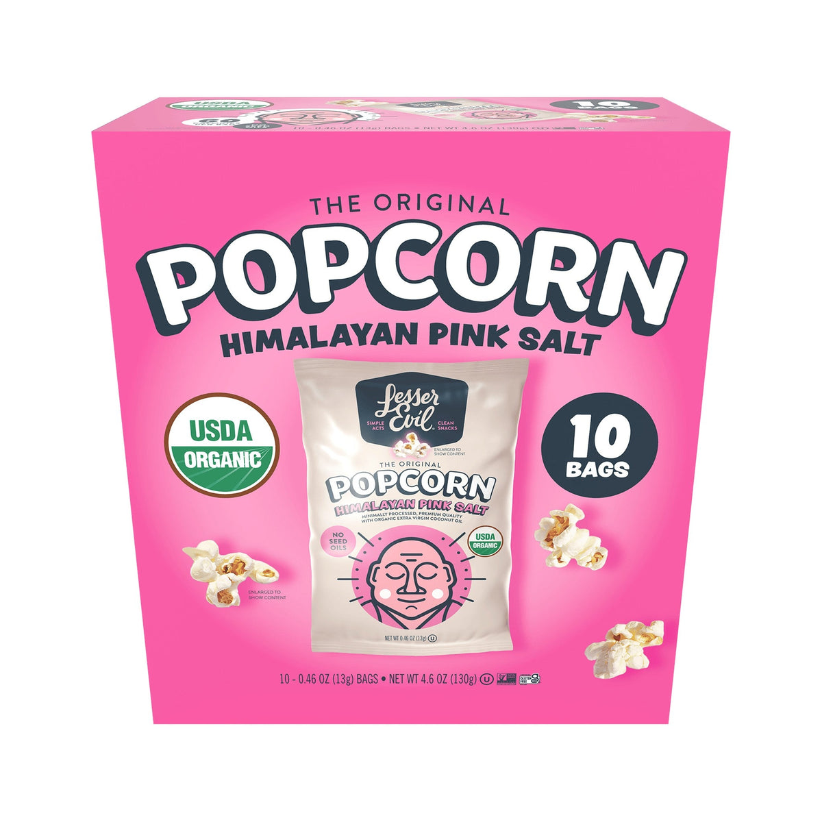 LesserEvil Palomitas Sal Rosa Del Himalaya Bolsitas