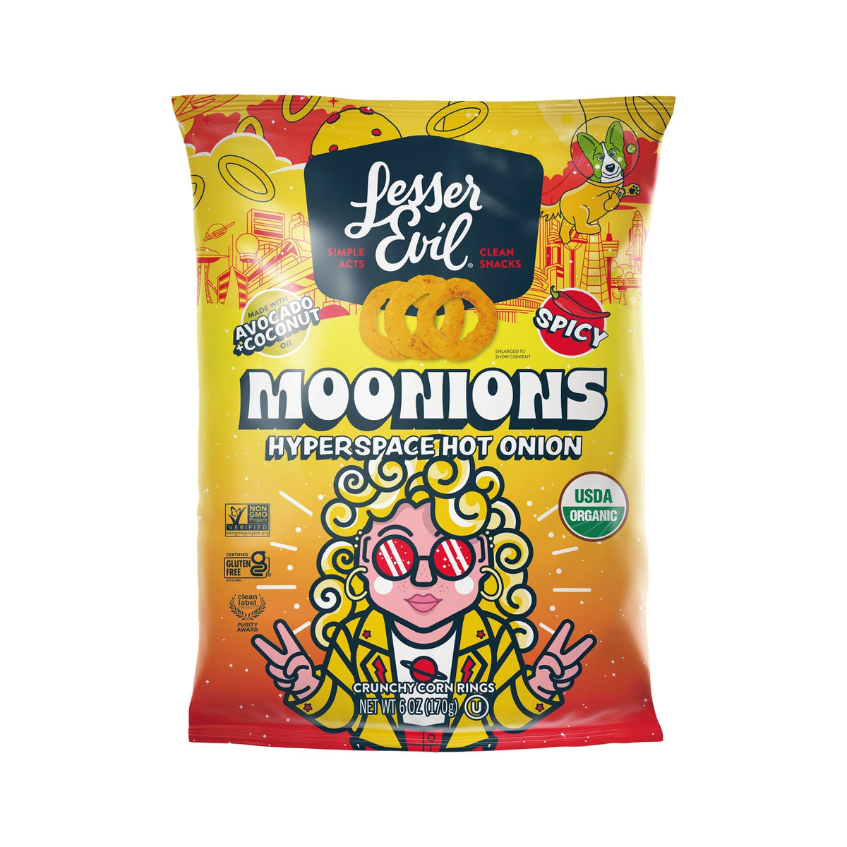 LesserEvil Moonions Aros De Cebolla Picantes