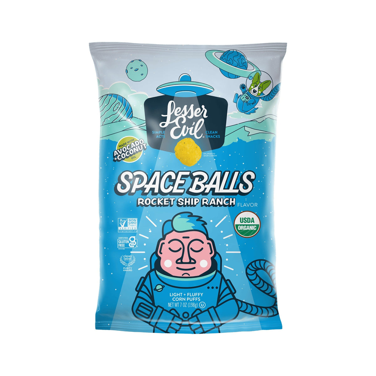 LesserEvil Space Balls Rocket Ship Ranch