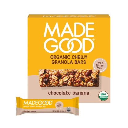 MadeGood Barras de Granola Chocolate y Plátano