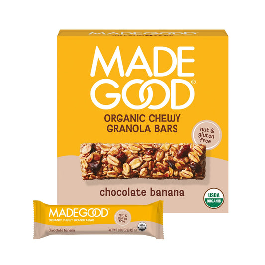 MadeGood Barras de Granola Chocolate y Plátano