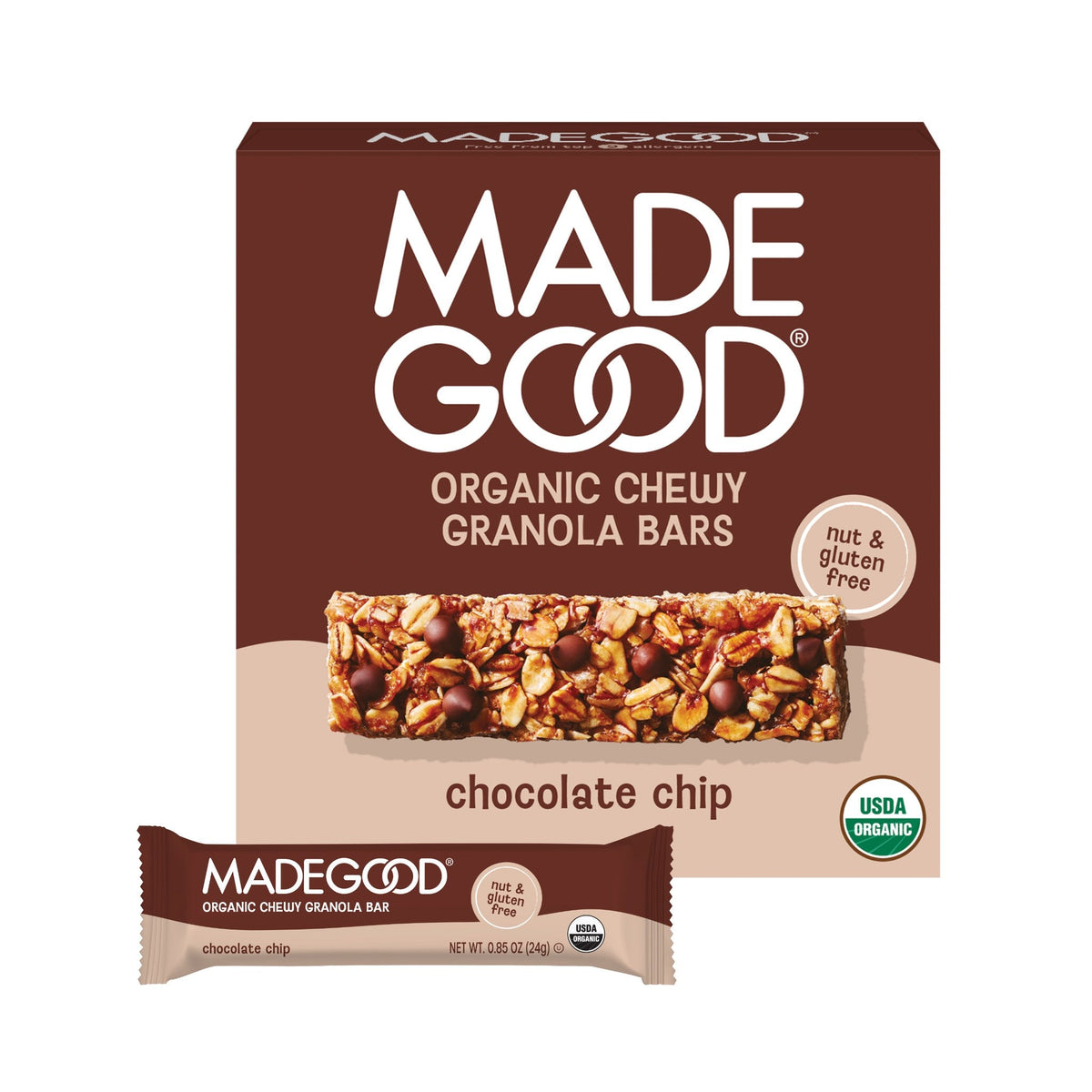 MadeGood Barras de Granola Chispas de Chocolate