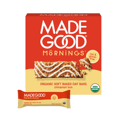 MadeGood Mornings Barras Suaves Rol de Canela