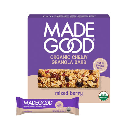MadeGood Barras de Granola Frutos Rojos