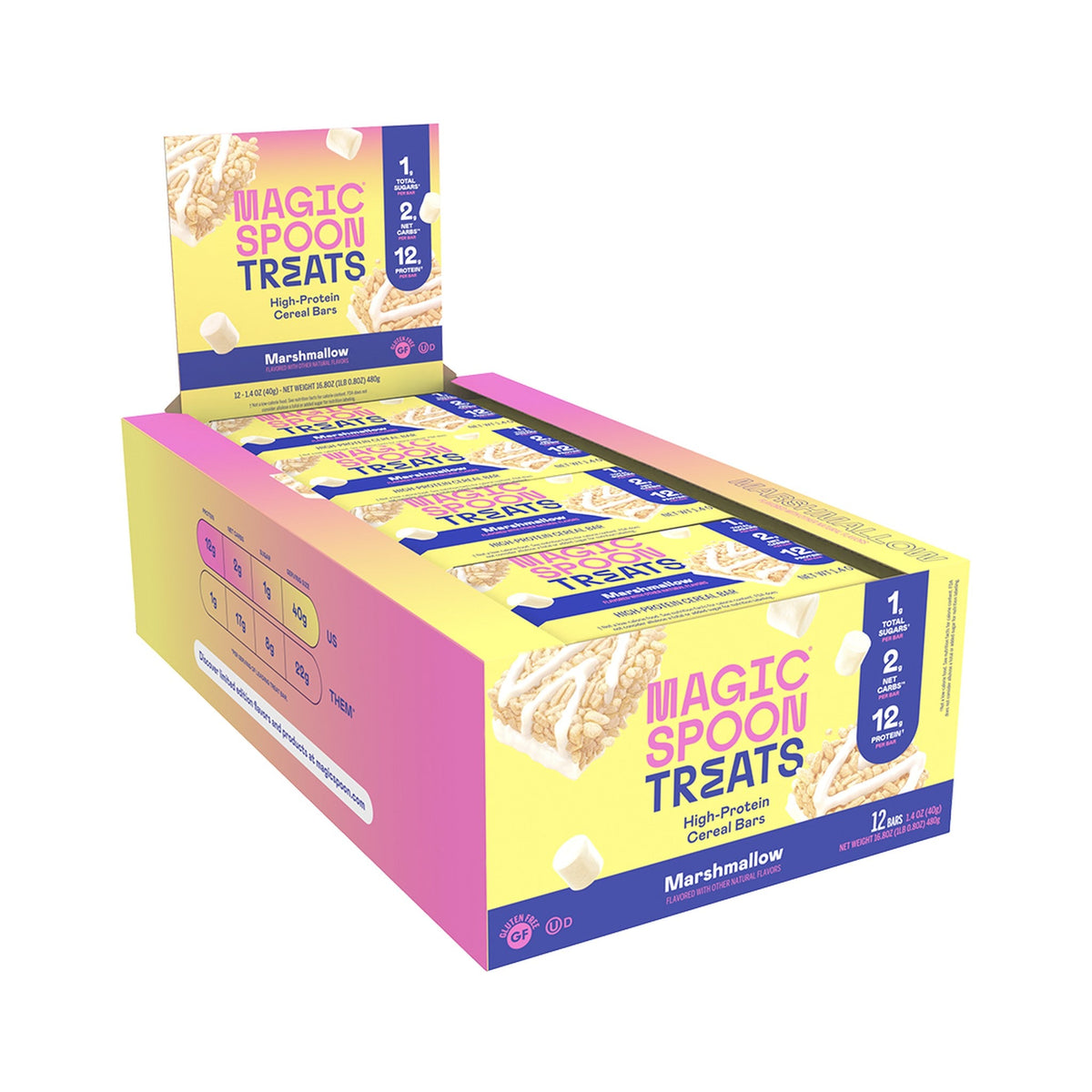 Magic Spoon MARSHMALLOW - 12 Cereal Treats (1 Box)