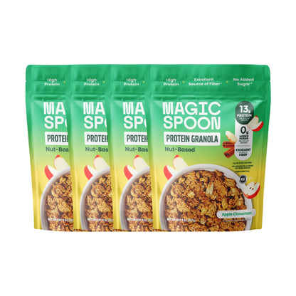 Magic Spoon Granola Con Proteína Manzana Y Canela 4 Bolsas