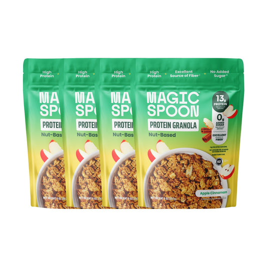 Magic Spoon Granola Con Proteína Manzana Y Canela 4 Bolsas