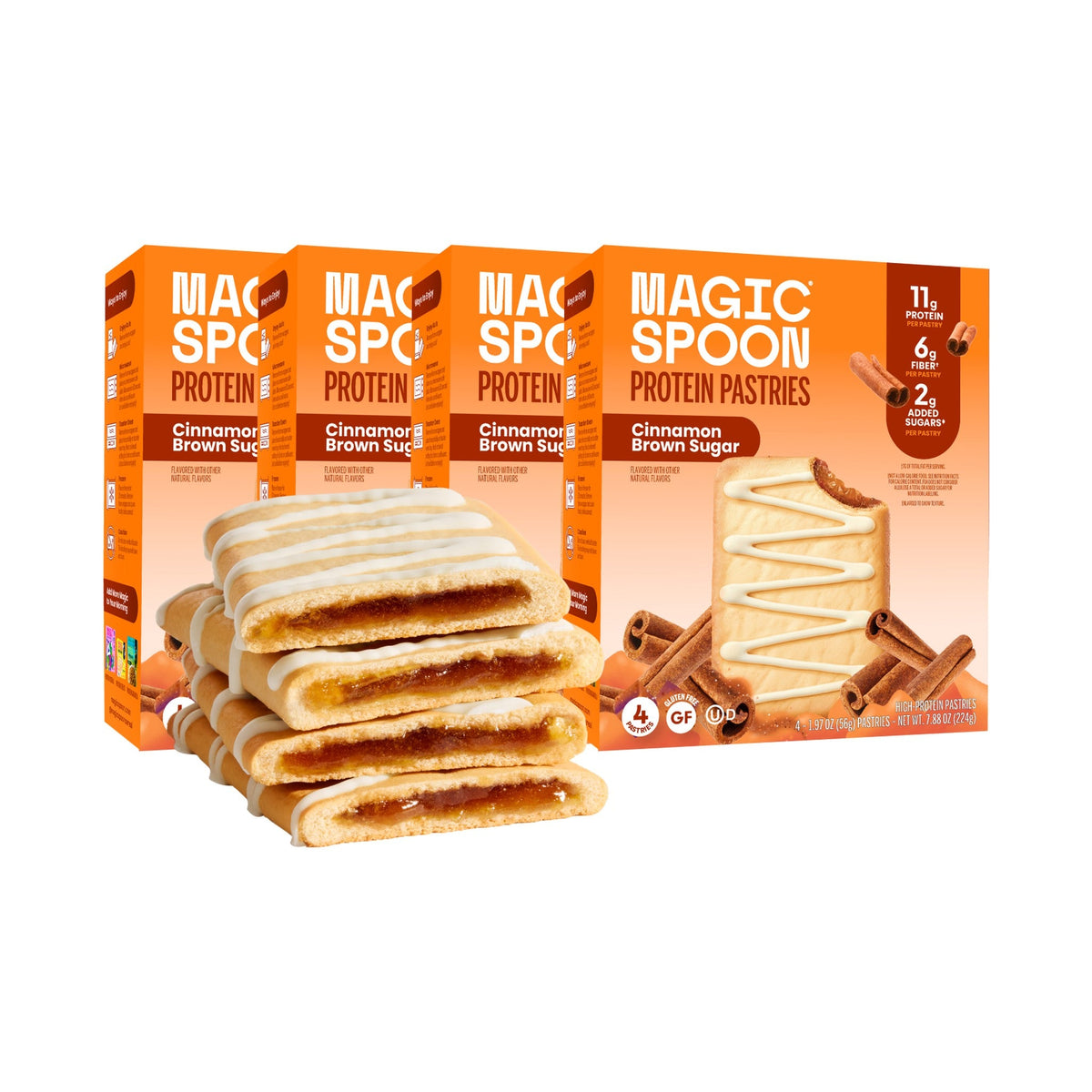 Magic Spoon Pastelitos Con Proteína Canela Y Azúcar Morena 16 Piezas