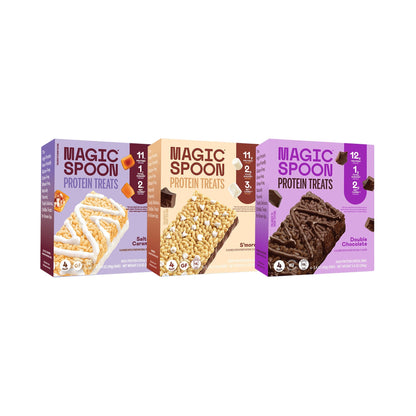Magic Spoon Decadent Treats Trio - 12 Cereal Treats (3 Boxes)