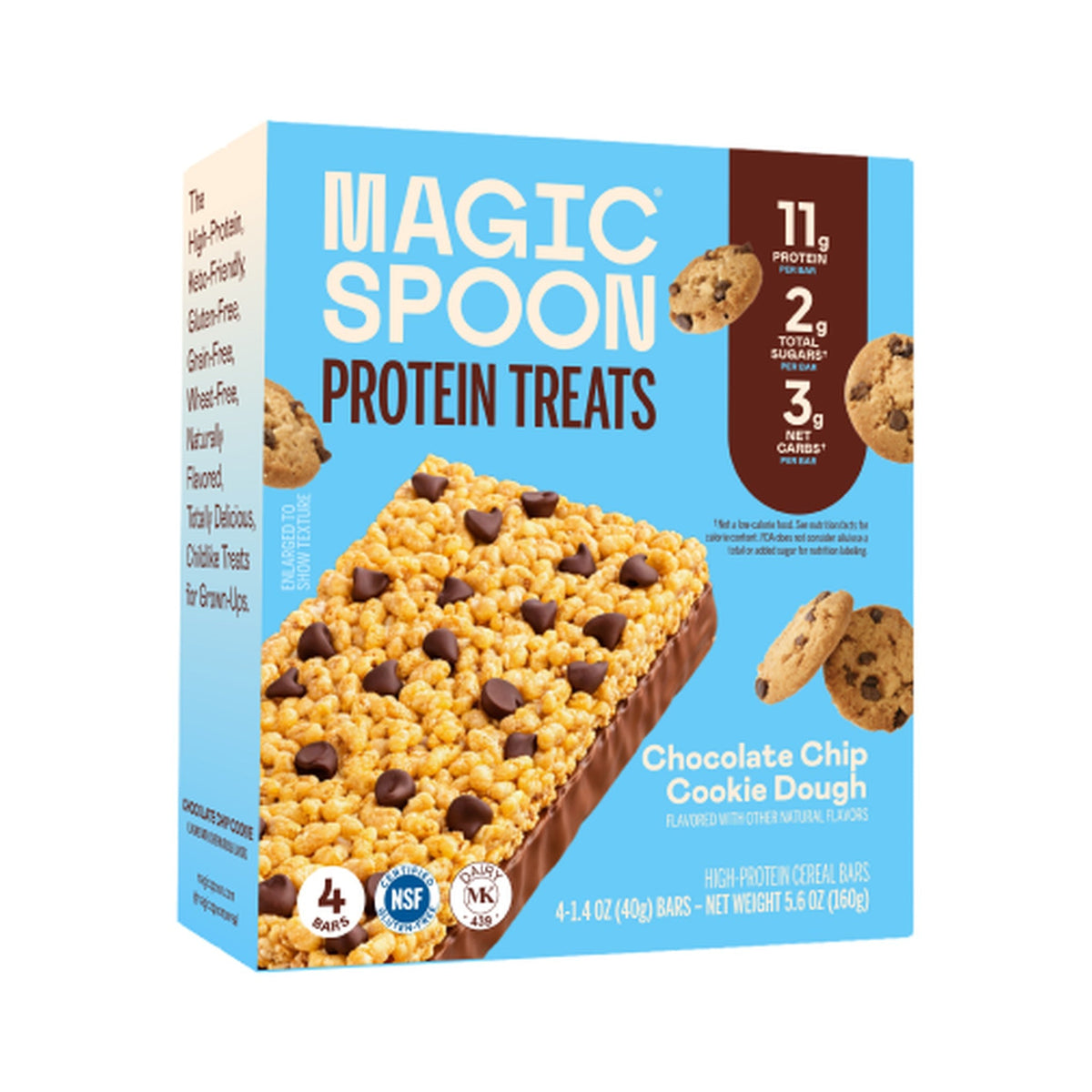 Magic Spoon Barras De Cereal Con Proteína Chocolate Chip Cookie Dough