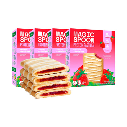 Magic Spoon Pastelitos Con Proteína Fresa Glaseados 16 Piezas