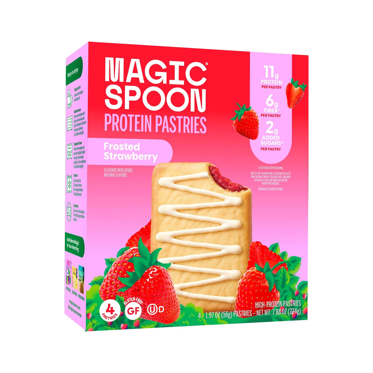Magic Spoon Pastelitos Con Proteína Fresa Glaseados