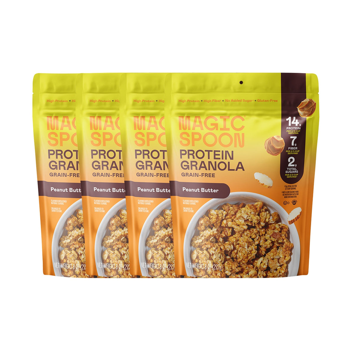 Magic Spoon Granola Con Proteína Crema De Cacahuate 4 Bolsas