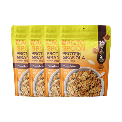 Magic Spoon Granola Con Proteína Crema De Cacahuate 4 Bolsas