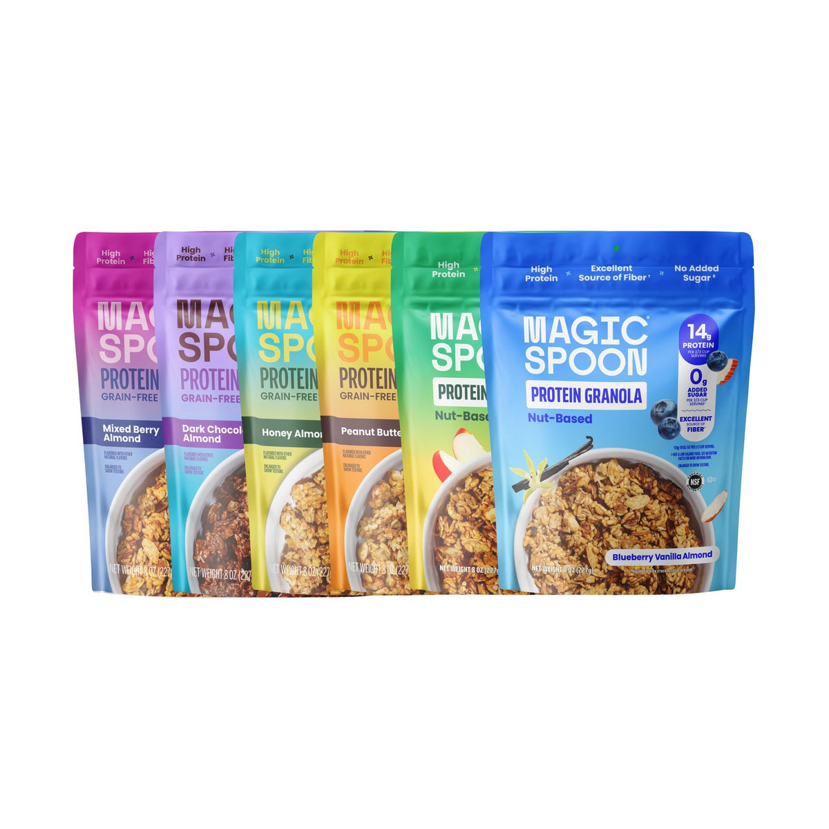 Magic Spoon Granola Con Proteína Surtida 6 Bolsas