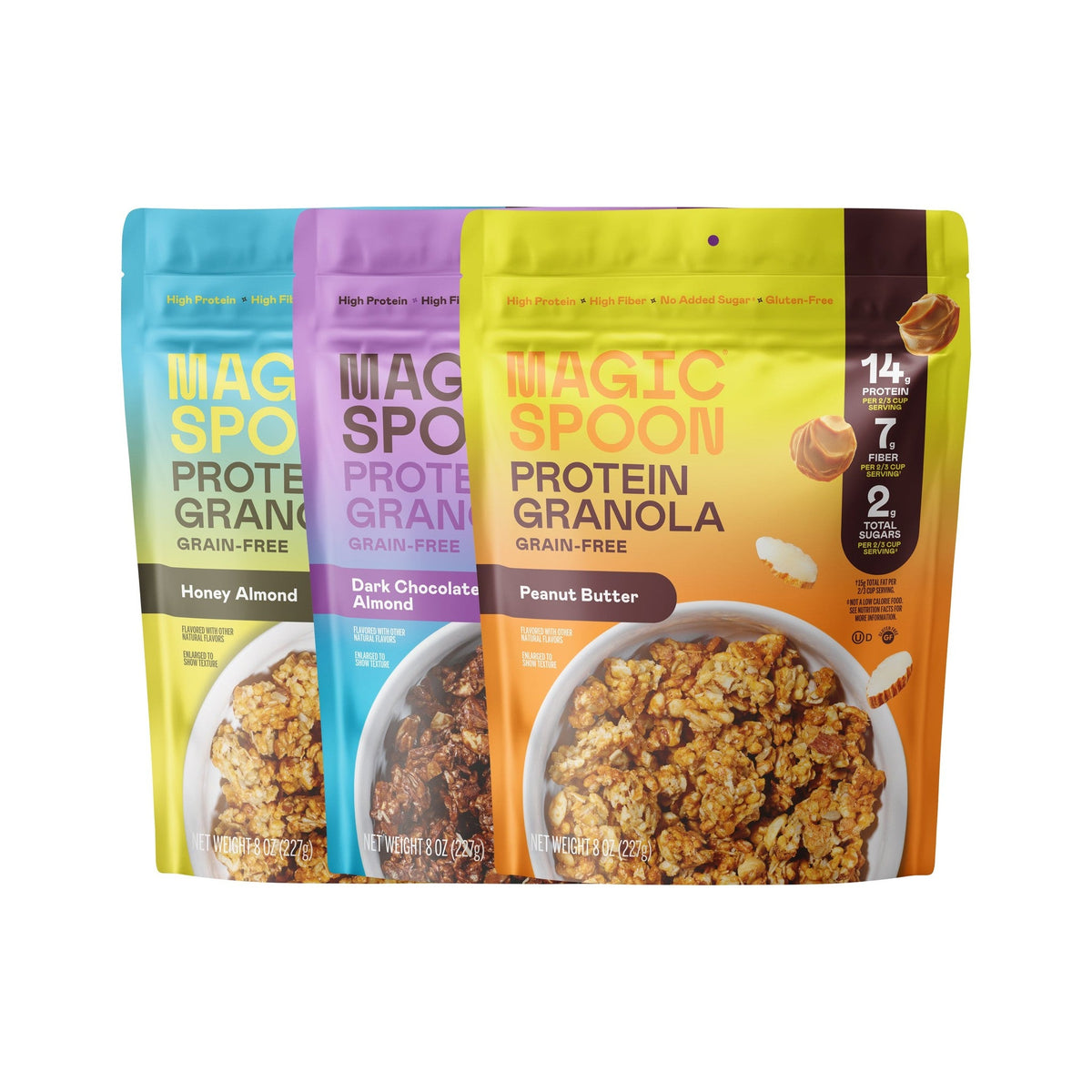 Magic Spoon Granola Con Proteína Surtida 3 Bolsas