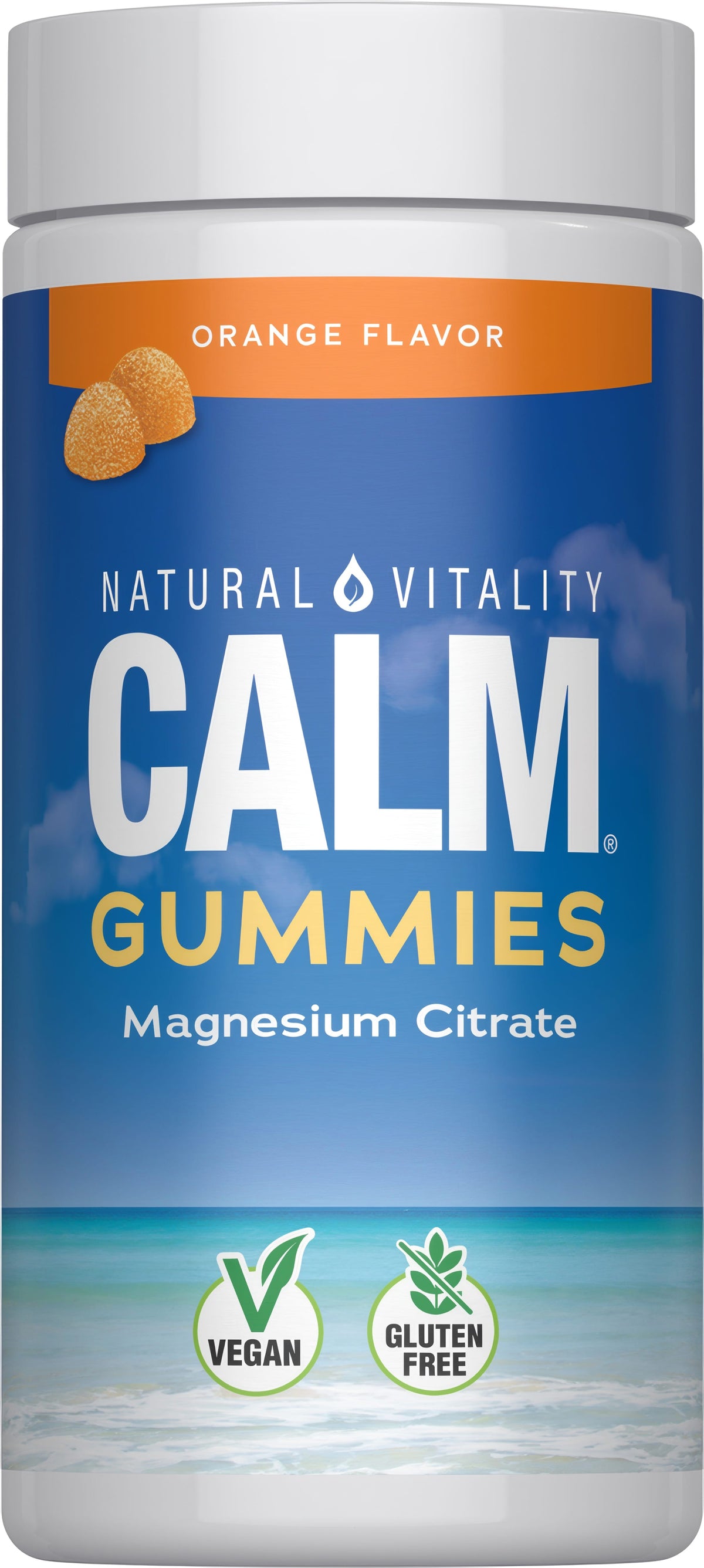 Natural Vitality CALM Gomitas De Magnesio Naranja 120 Piezas