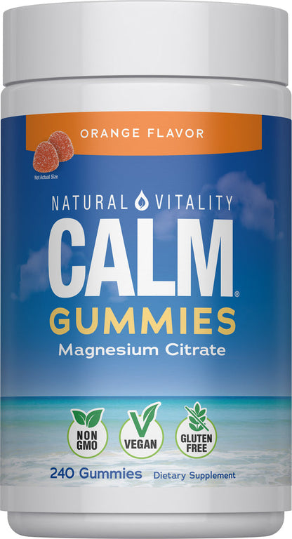 Natural Vitality CALM Gomitas De Magnesio Naranja 240 Piezas