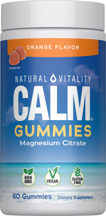 Natural Vitality CALM Gomitas De Magnesio Naranja 60 Piezas