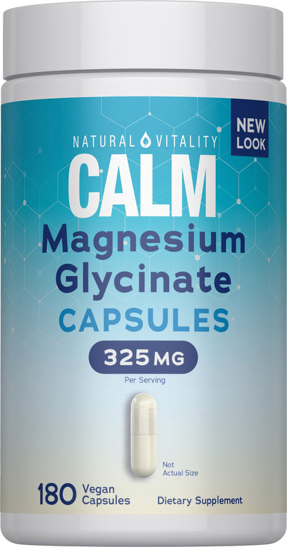 Natural Vitality CALM Glicinato De Magnesio 325 Mg 180 Cápsulas