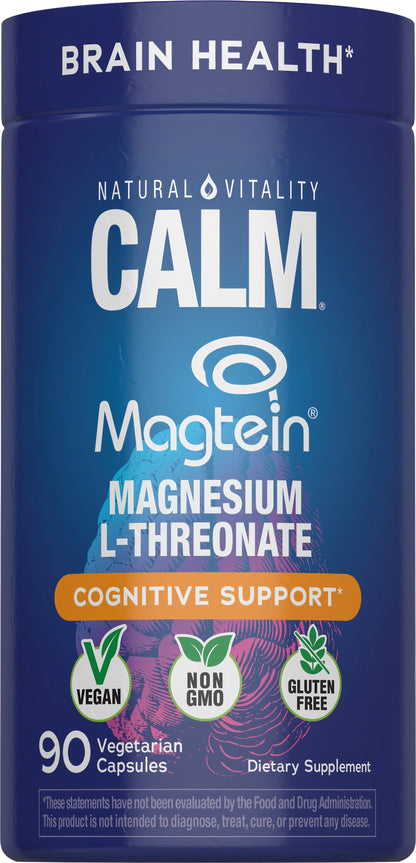 Natural Vitality CALM Magtein Magnesio L-Treonato 90 Cápsulas