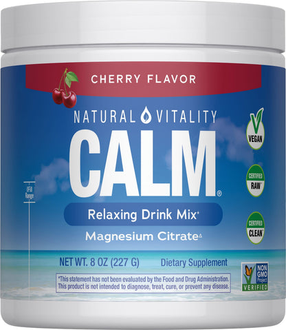 Natural Vitality CALM Magnesio En Polvo Cereza 226 g