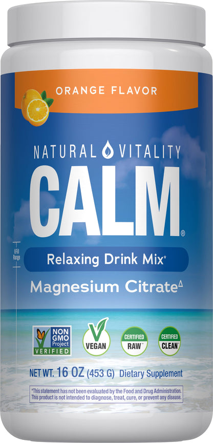 Natural Vitality CALM Magnesio En Polvo Naranja 453 g