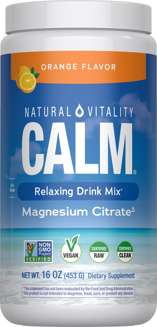 Natural Vitality CALM Magnesio En Polvo Naranja 453 g
