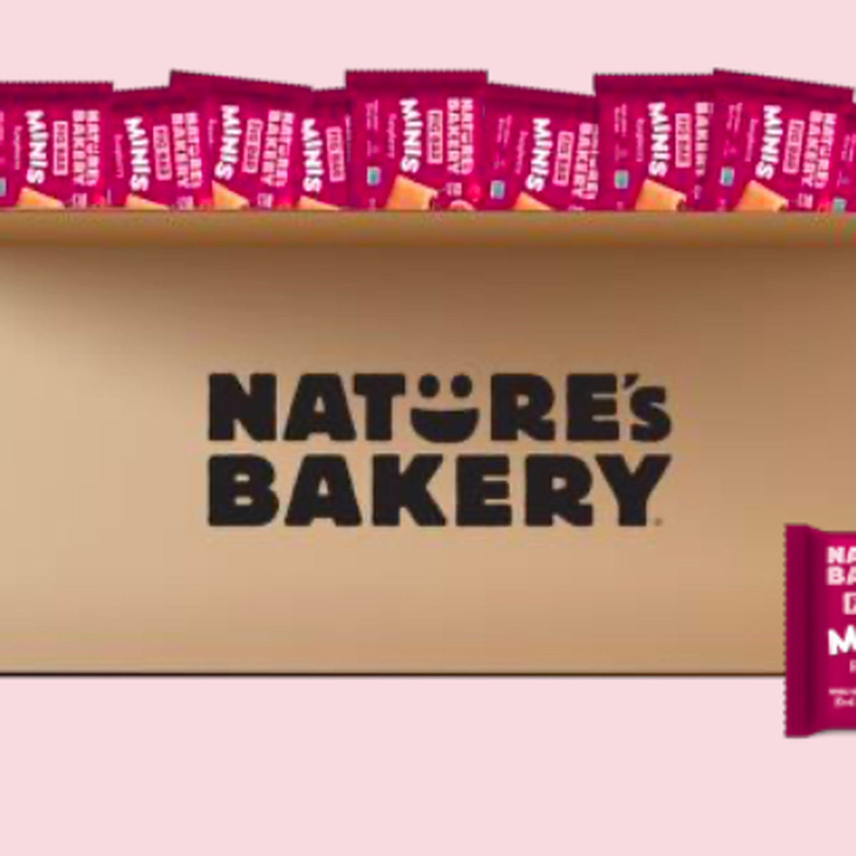 Nature's Bakery Mini Barras de Higo Frambuesa 150 Piezas