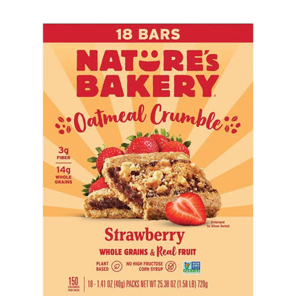 Nature's Bakery Barras de Higo Fresa 18 Piezas