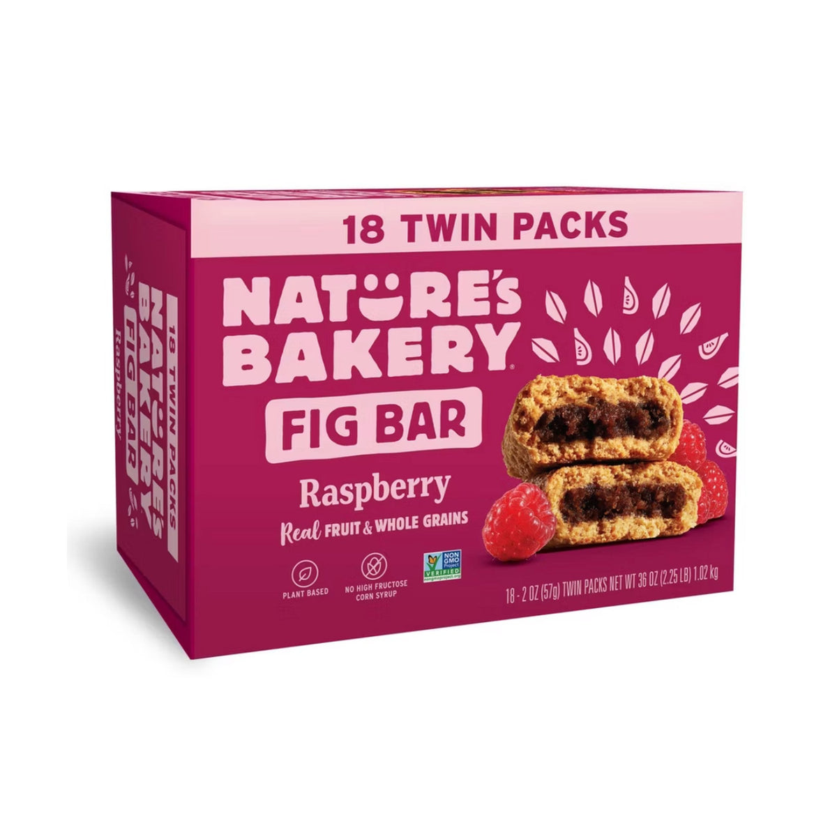 Nature's Bakery Barras de Higo Integral Frambuesa 18 Piezas