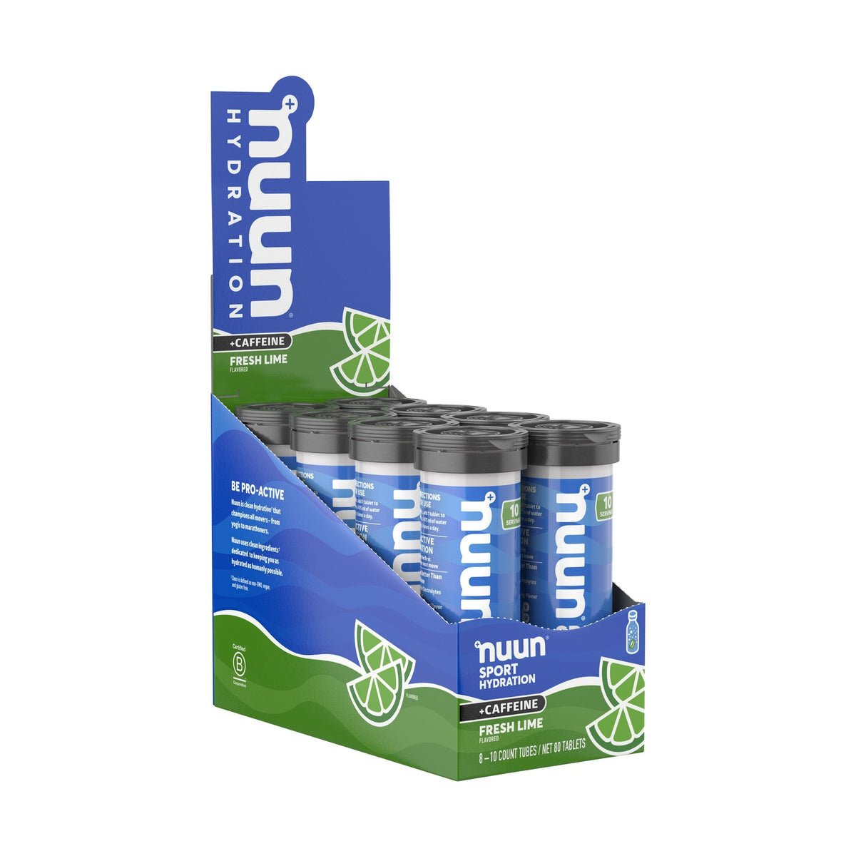Nuun Sport Tabletas De Electrolitos Con Cafeína 8 Tubos