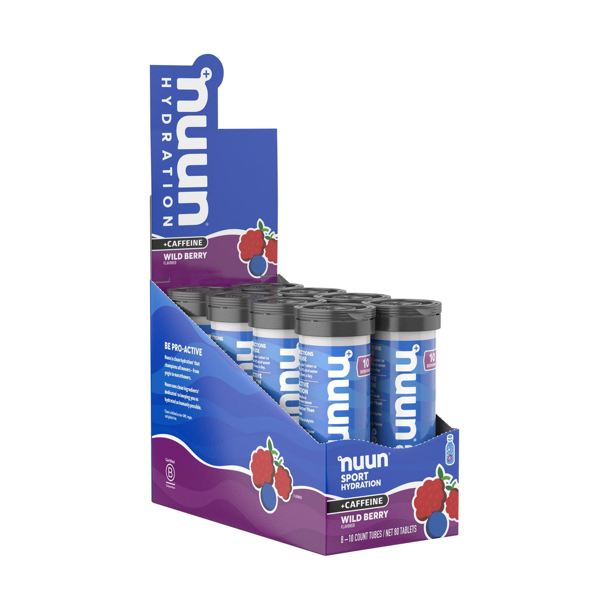 Nuun Sport Tabletas De Electrolitos Con Cafeína 8 Tubos