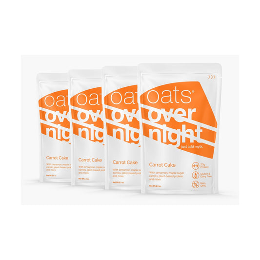 Oats Overnight Avena con Proteína Pastel de Zanahoria