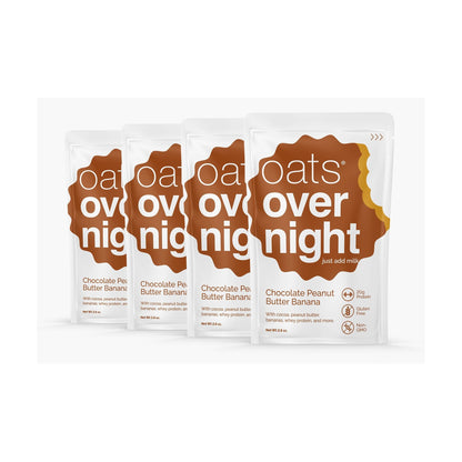 Oats Overnight Avena con Proteína Chocolate, Cacahuate y Plátano