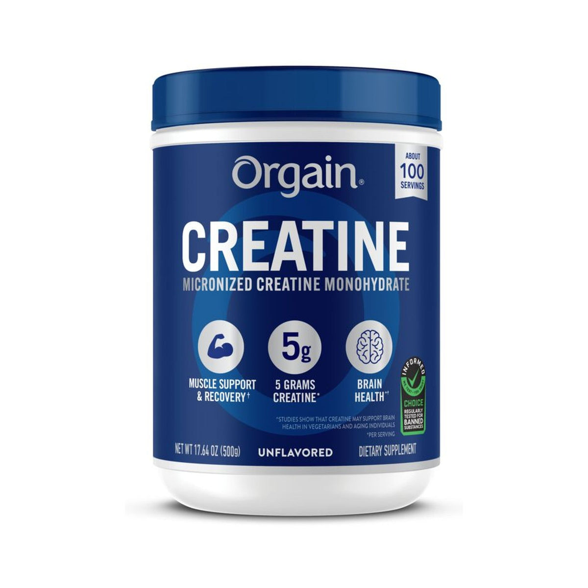 Orgain Creatina Monohidratada En Polvo