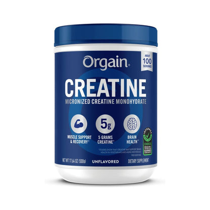 Orgain Creatina Monohidratada En Polvo