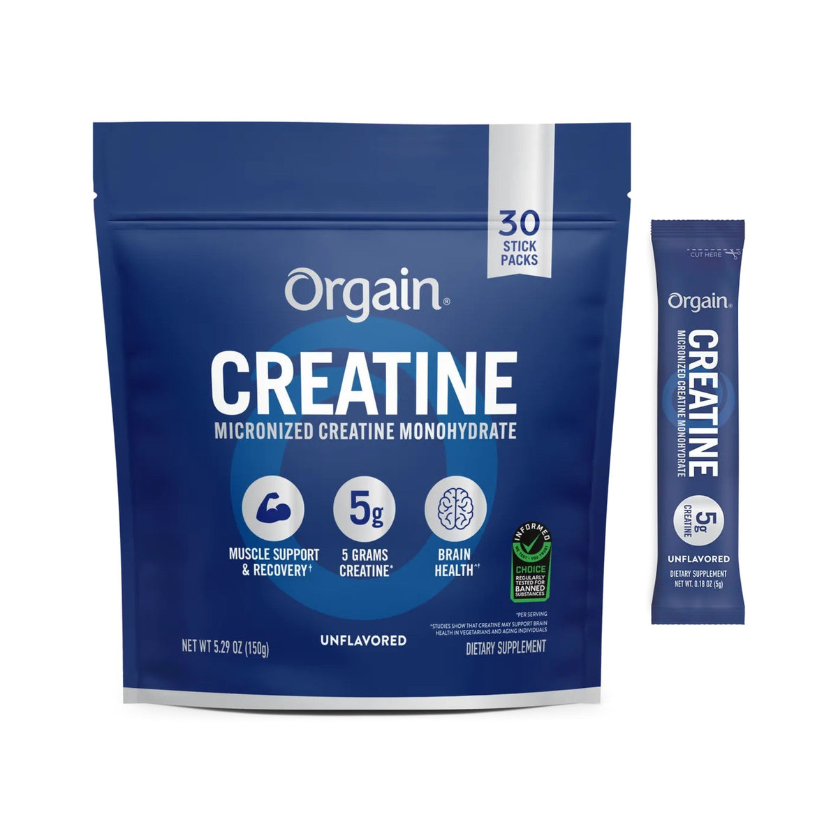 Orgain Creatina En Sobres Individuales