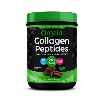 Orgain Péptidos De Colágeno De Res De Pastoreo Chocolate