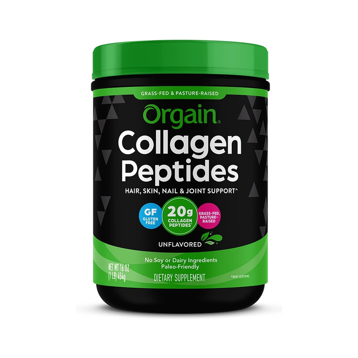 Orgain Péptidos De Colágeno De Res De Pastoreo Sin Sabor