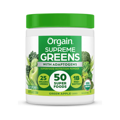 Orgain Supreme Greens En Polvo Manzana Verde