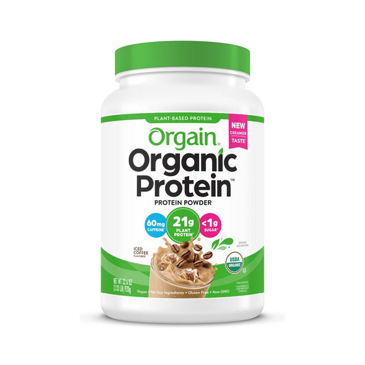 Orgain Proteína Vegetal Orgánica En Polvo Café Helado