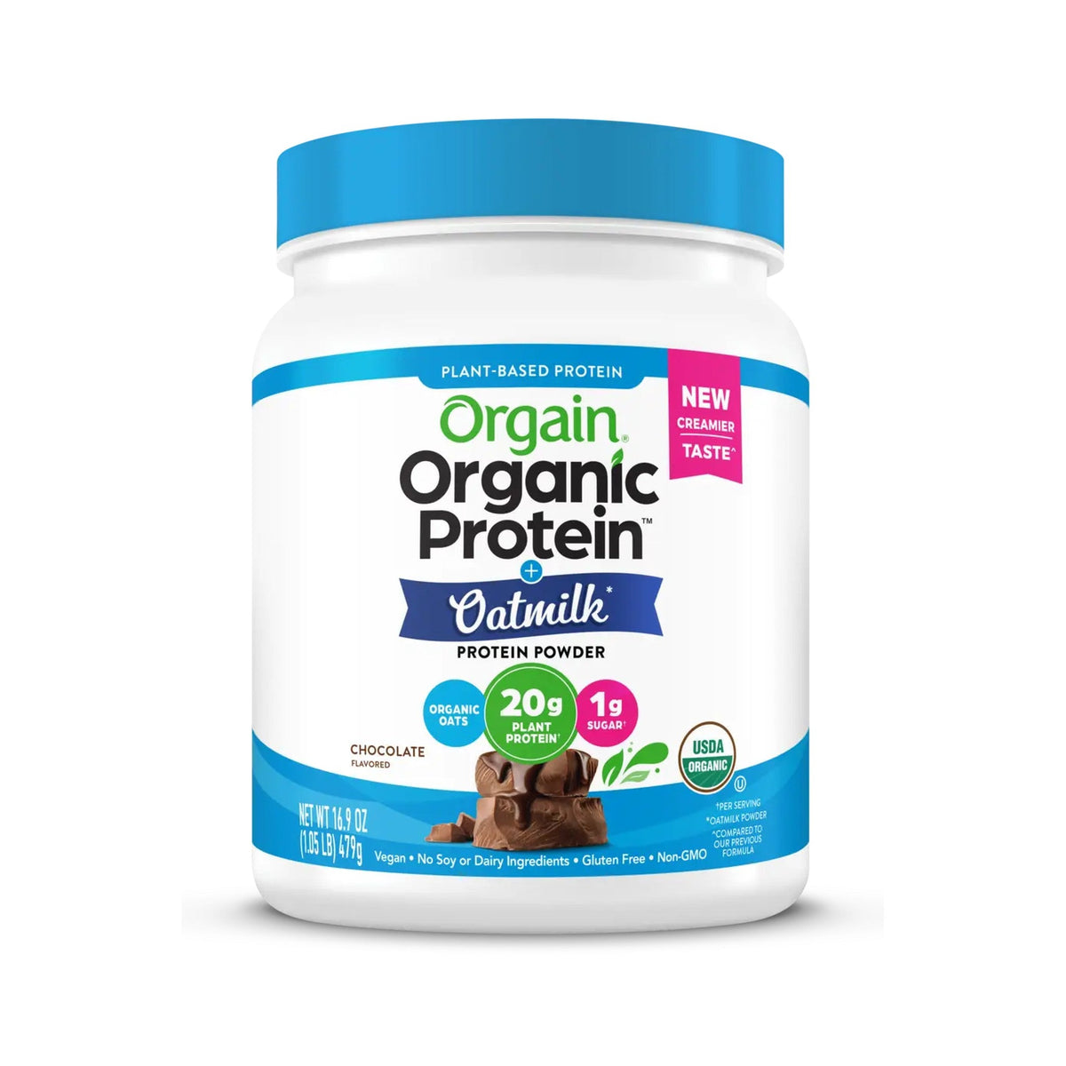 Orgain Proteína Vegetal Orgánica Con Leche De Avena Chocolate