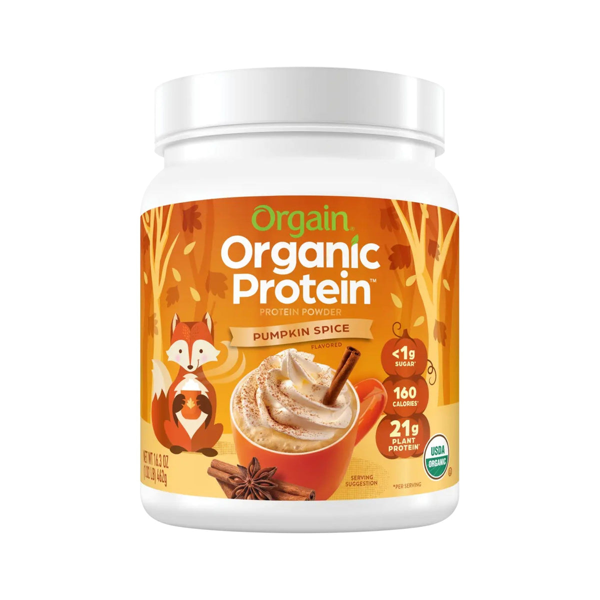 Orgain Proteína Vegetal Orgánica En Polvo Pumpkin Spice