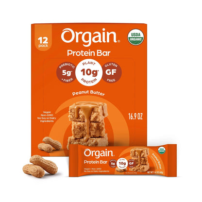 Orgain Barra De Proteína Orgánica Crema De Cacahuate