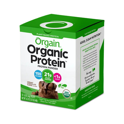 Orgain Proteína Vegetal Orgánica En Polvo Chocolate Fudge