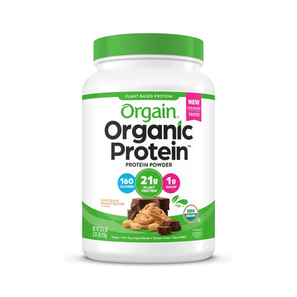 Orgain Proteína Vegetal Orgánica En Polvo Chocolate Y Crema De Cacahuate