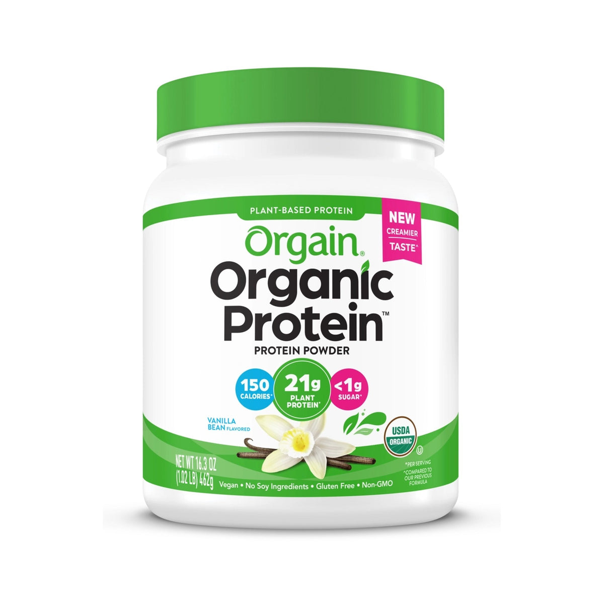 Orgain Proteína Vegetal Orgánica En Polvo Vainilla