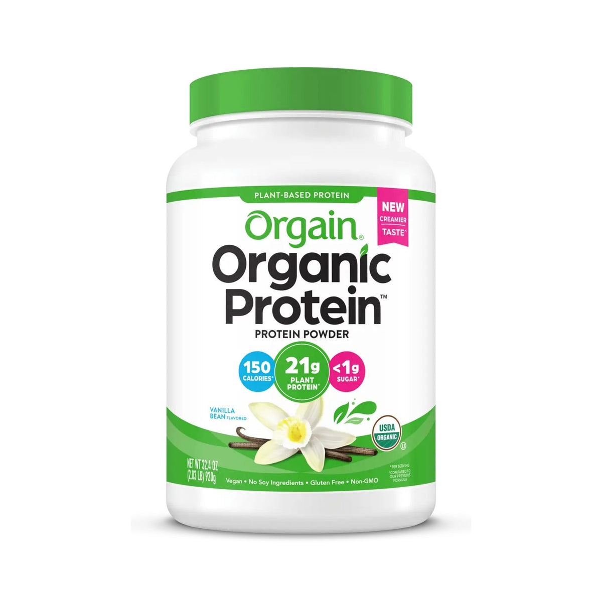 Orgain Proteína Vegetal Orgánica En Polvo Vainilla