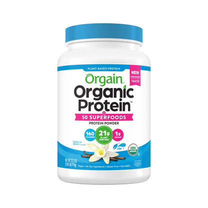 Orgain Proteína Vegetal Orgánica Con Superalimentos En Polvo Vainilla